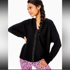 Lilly Pulitzer Sevie Dolman Sweater Black S